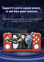 Newest Retro XF35H Handheld Video Game Console Portable 3.5 Inch IPS Screen  Preloaded Games Linux System Pocket Player 128GB