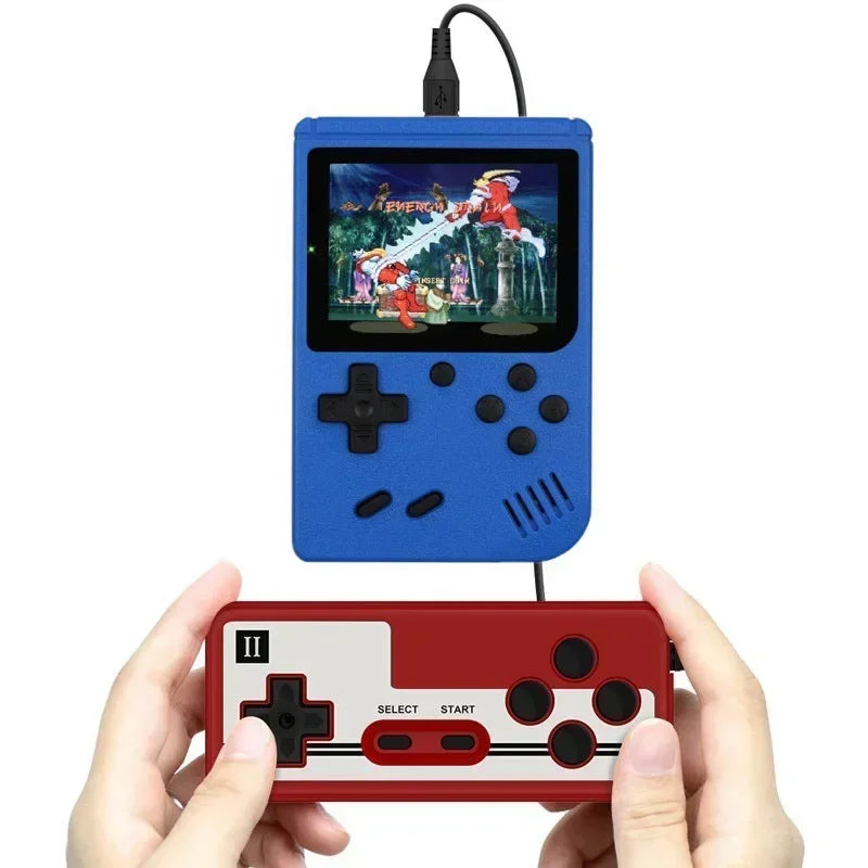 Retro Mini Handheld Video Game Console 8-Bit 3 Inch Color LCD Kids Game Player with Built-in 400 Games Portable Entertainment