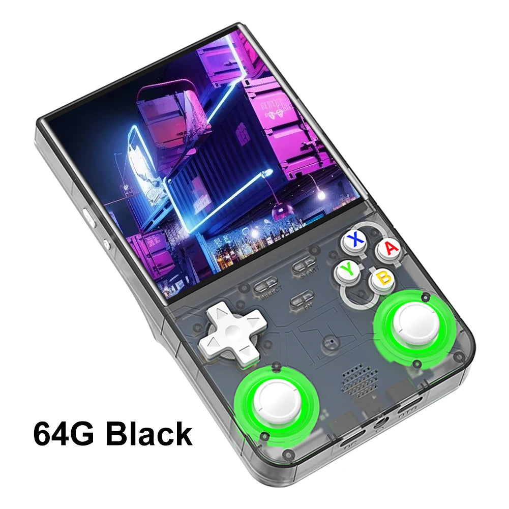 R36 Ultra Retro Handheld Game Console 4.0-inch Open-source Linux System 128/64GB Portable Video Player Handheld Game Console