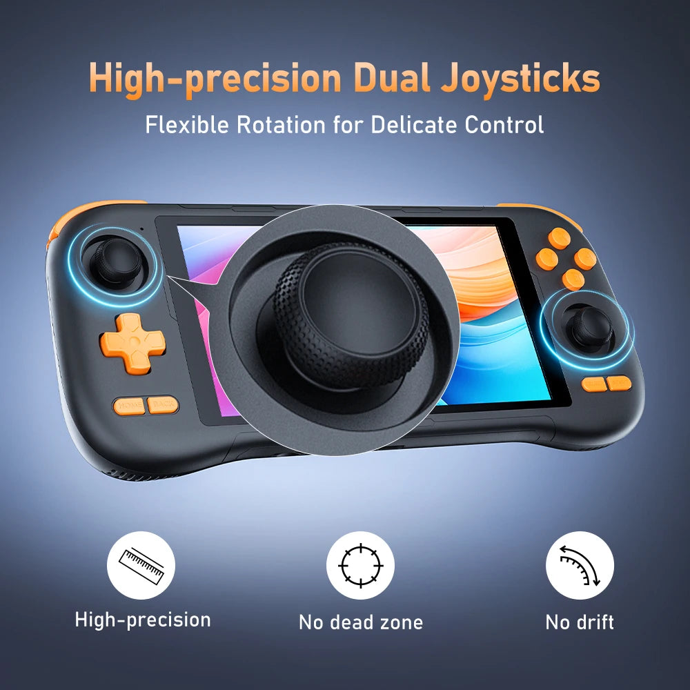 Kinhank K56 Handheld Game Console Android 14 5.5 inch Touch Screen With 50+ Emulators Retro Video Games  For DC/MAME/SS/PSP