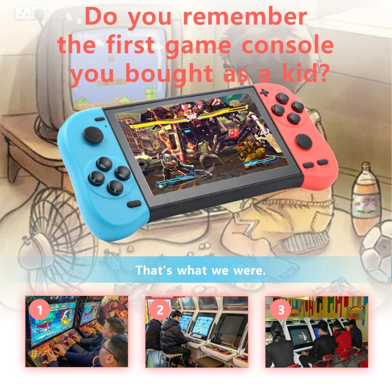 VILCORN X50 MAX Handheld Game Console for PS1 Retro Games Kids Video Game Player for GBA/SNES Portable Audio Gaming Console