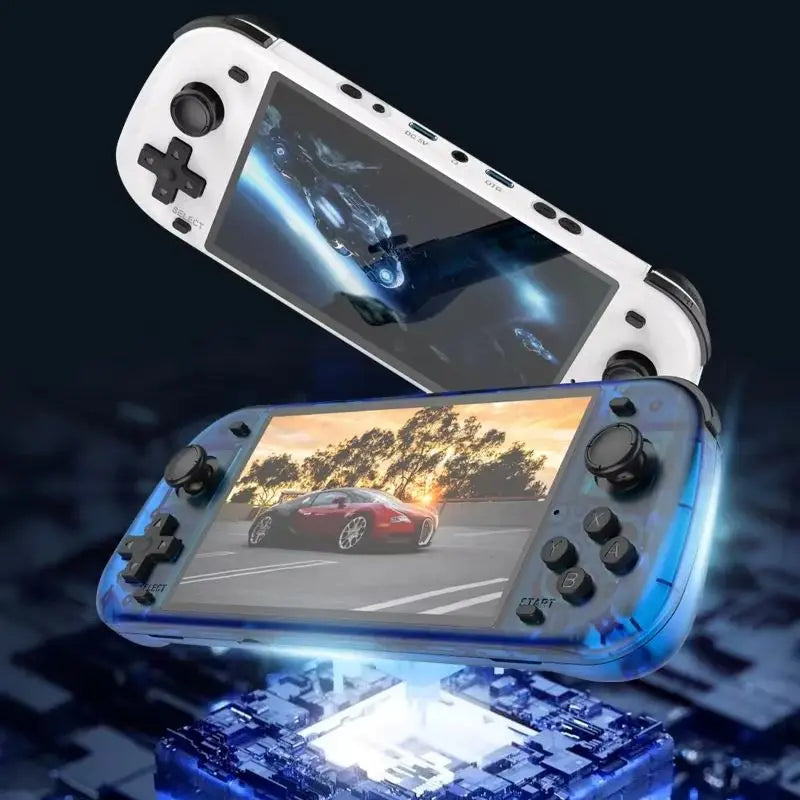 New Upgrade R50S Video Games Console 128G 5.1inch IPS Screen Two-player 20000+ Classic Games Retroid Pocket Game Console