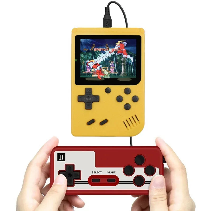 Retro Mini Handheld Video Game Console 8-Bit 3 Inch Color LCD Kids Game Player with Built-in 400 Games Portable Entertainment