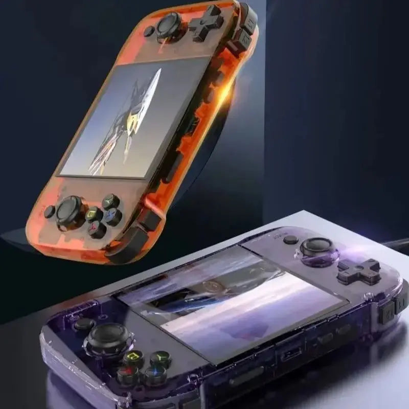 R46S Retro Handheld Game Console Linux System Support WIFI Bluetooth 4 inch Pocket Video Player For PS1 N64 PSP 3D Game R50S