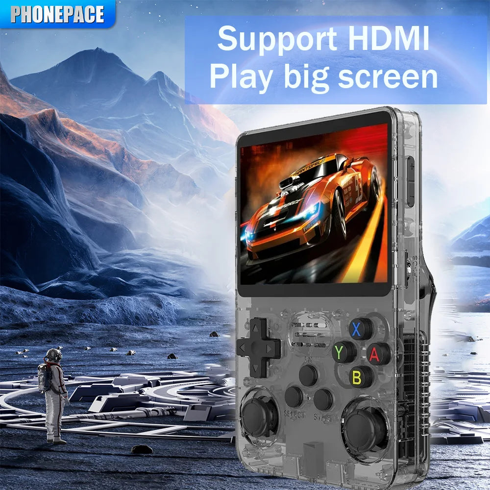 New R36S Game Console, Support HDMI High Definition Output Connection Display, 2.4G Wireless Handle Connection, Double Happy