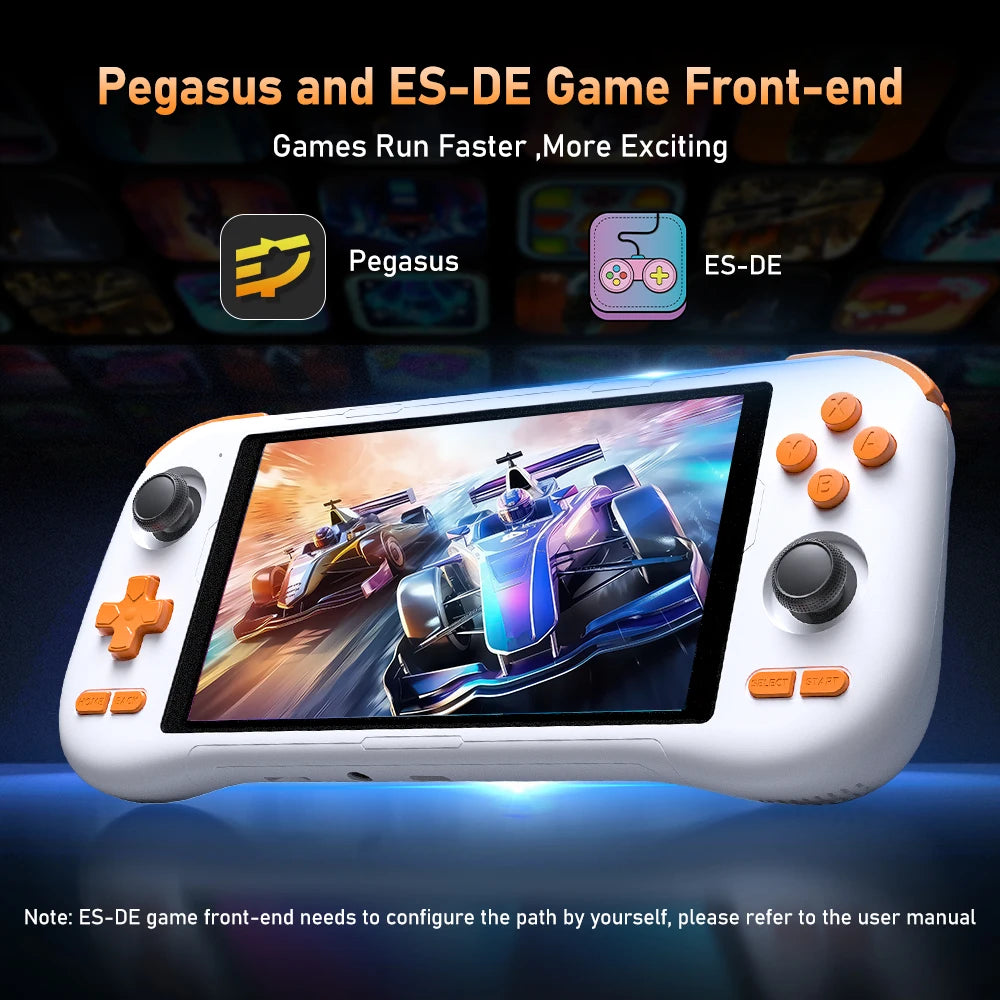 Kinhank K56 Handheld Game Console Android 14 5.5 inch Touch Screen With 50+ Emulators Retro Video Games  For DC/MAME/SS/PSP