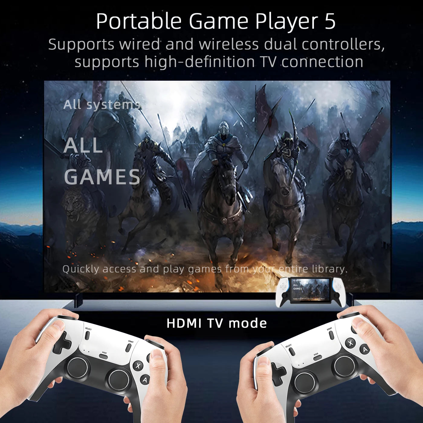 New PSP 7 Inch Portable Retro Game Game Machine HC8000 Retro Handheld Game Machine 64G PSP Gift