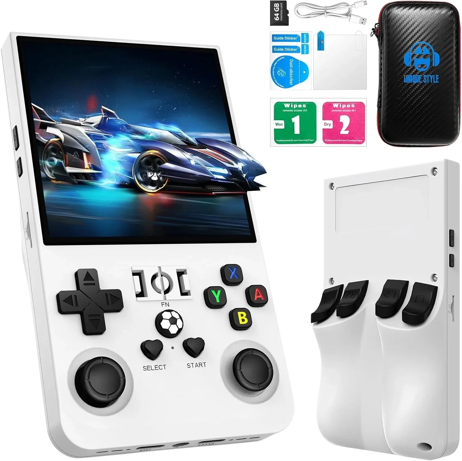 R36 MAX Retro Handheld Game  4.0Inch IPS Screen Console 128GB Portable Pocket Video Player Supports 30+ Emulators