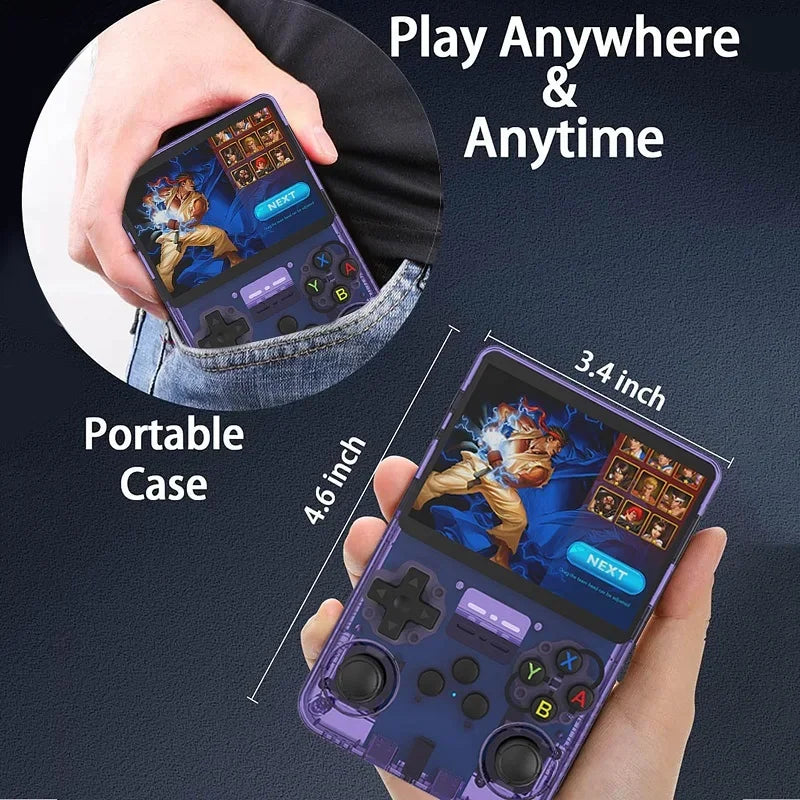 New R36S Game Console, Support HDMI High Definition Output Connection Display, 2.4G Wireless Handle Connection, Double Happy