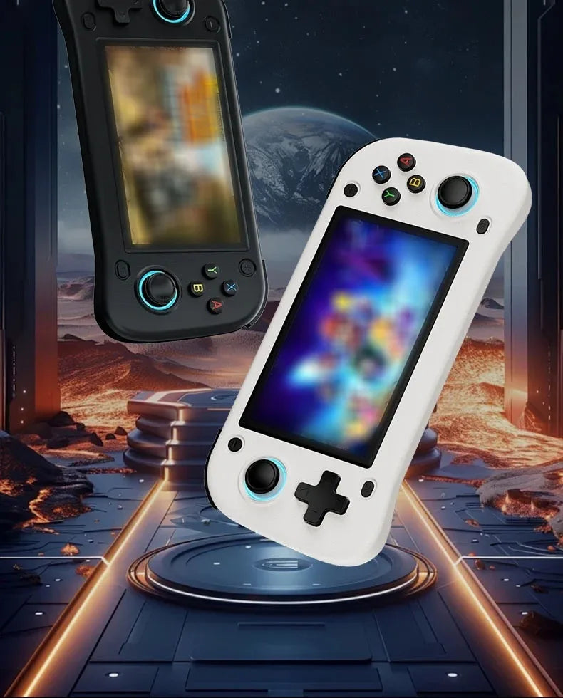 G28 Retro Handheld Video Game Console 64GB 4.3 Inch MIPI Screen Portable Linux System Pocket Player with 128GB 20000+ Games