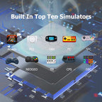 GAMINJA X12 Plus Handheld Game Console 7.1Inch Dual Joystick IPS Screen Video Game Player Built-in 32G TF Card For GBA GBC NES
