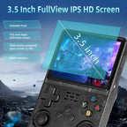 64G R36HD Handheld Retro Video Game Console For PS1/GBA/FC 20000+ Games Portable Linux System Gaming Players 3.5-inch IPS Screen