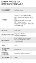 2025 E6MAX Android Convenient Handheld Game Players 8-core 64 bit touch screen 4+32GB Retro Nostalgic 5-Inch Screen Game Machine