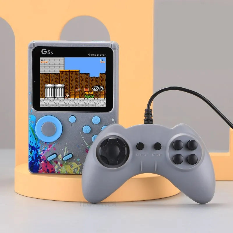 Video Game Console Mini Portable Retro TV Handheld Game Player Built-in 500 Games LCD Screen AV Output Support 2 Player Gamepad