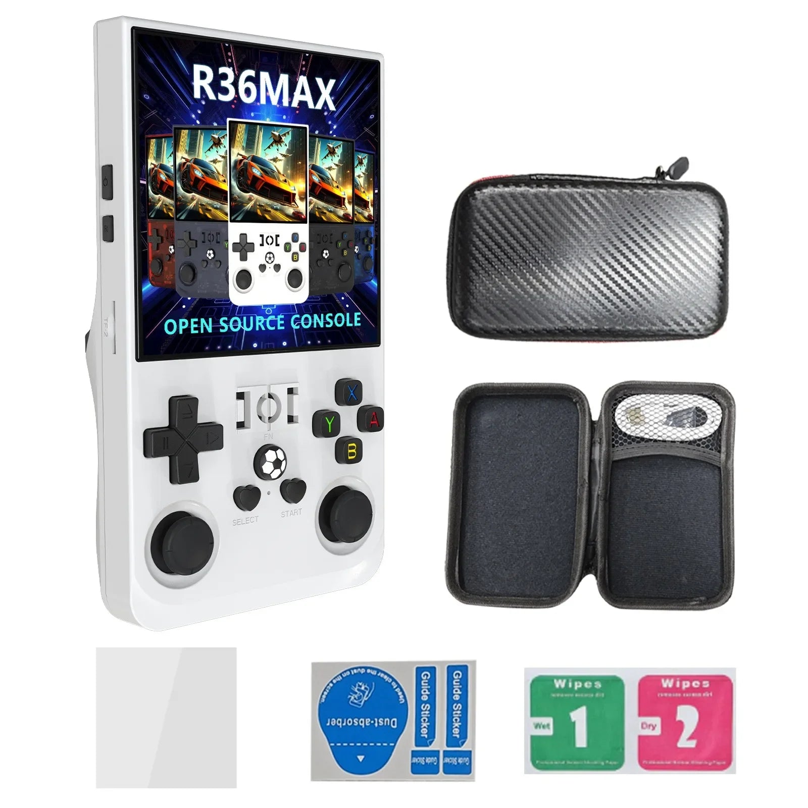 R36 MAX Retro Handheld Game  4.0Inch IPS Screen Console 128GB Portable Pocket Video Player Supports 30+ Emulators