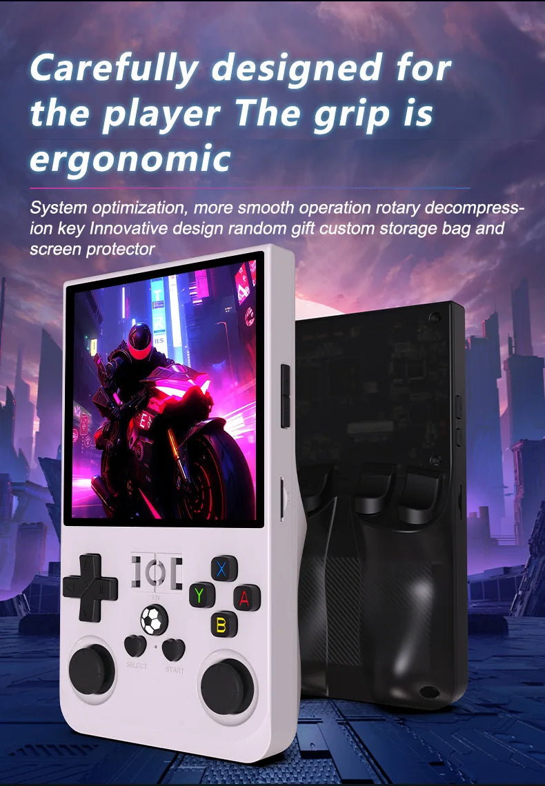 R36 MAX Retro Handheld Game  4.0Inch IPS Screen Console 128GB Portable Pocket Video Player Supports 30+ Emulators