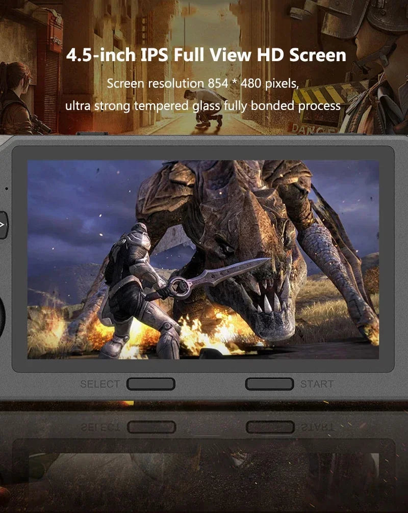 SF3000 Portable Handheld Game Player 4.5 Inch IPS Screen Retro Video Game Console Built-in 20000+ Games for PS1/GBA/SFC/MAME