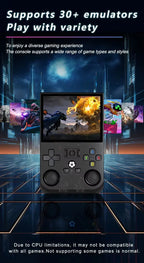Retro Game R36 Pro – 3.5" HD Display, Open-Source OS, 128GB Preloaded Games, Classic Portable Console