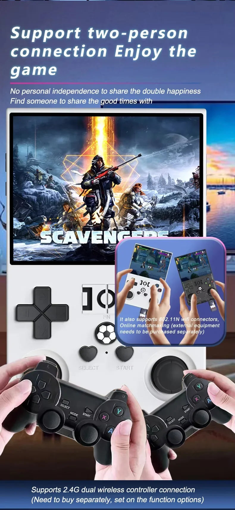 Retro Game R36 Pro – 3.5" HD Display, Open-Source OS, 128GB Preloaded Games, Classic Portable Console