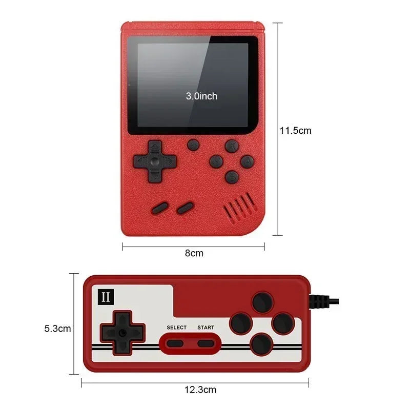 Retro Mini Handheld Video Game Console 8-Bit 3 Inch Color LCD Kids Game Player with Built-in 400 Games Portable Entertainment