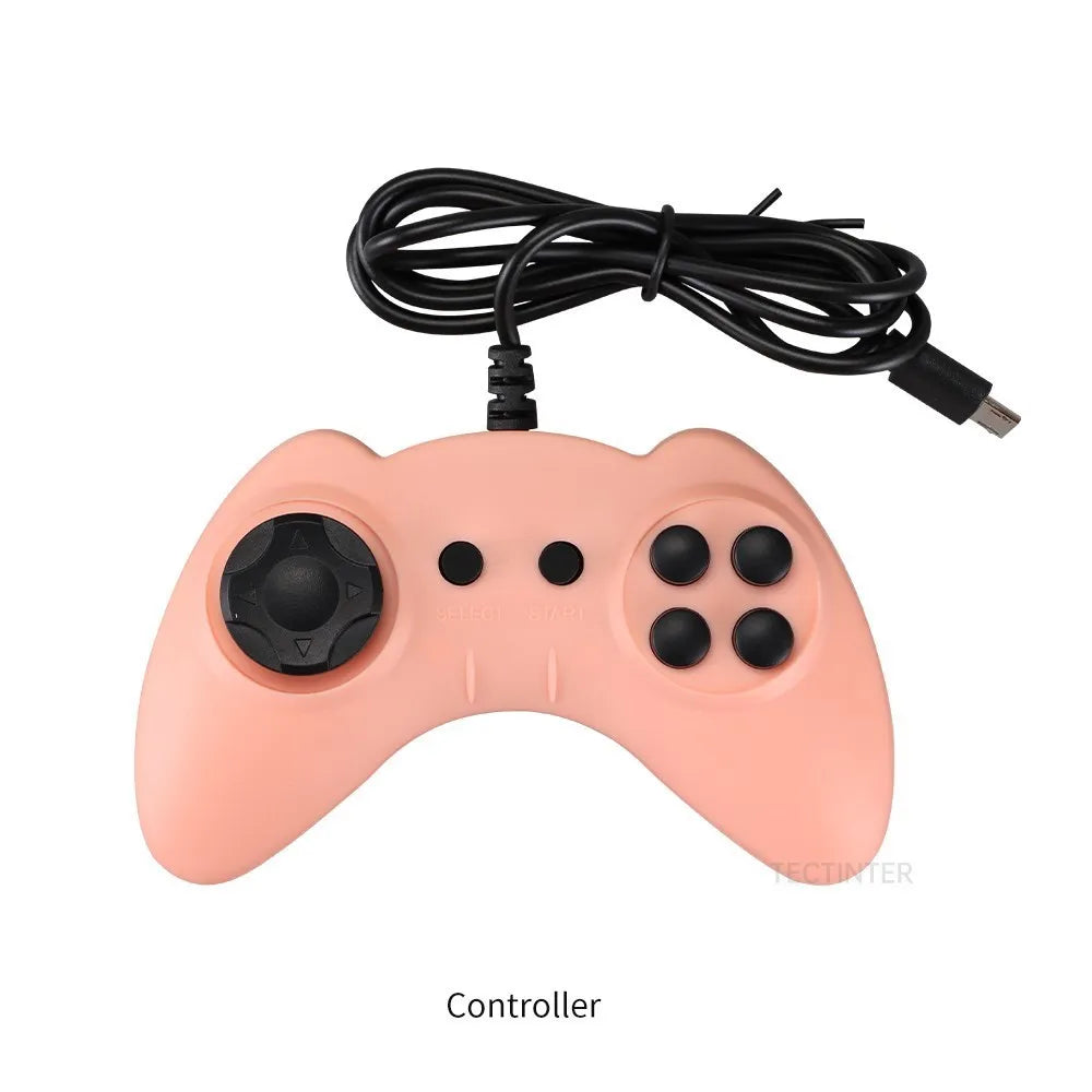 Video Game Console Mini Portable Retro TV Handheld Game Player Built-in 500 Games LCD Screen AV Output Support 2 Player Gamepad