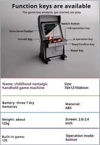 Handheld Desktop Game Console Retro Color Screen Ns120 Game Function Buttons Single Player Console Childhood Classic Nostalgia