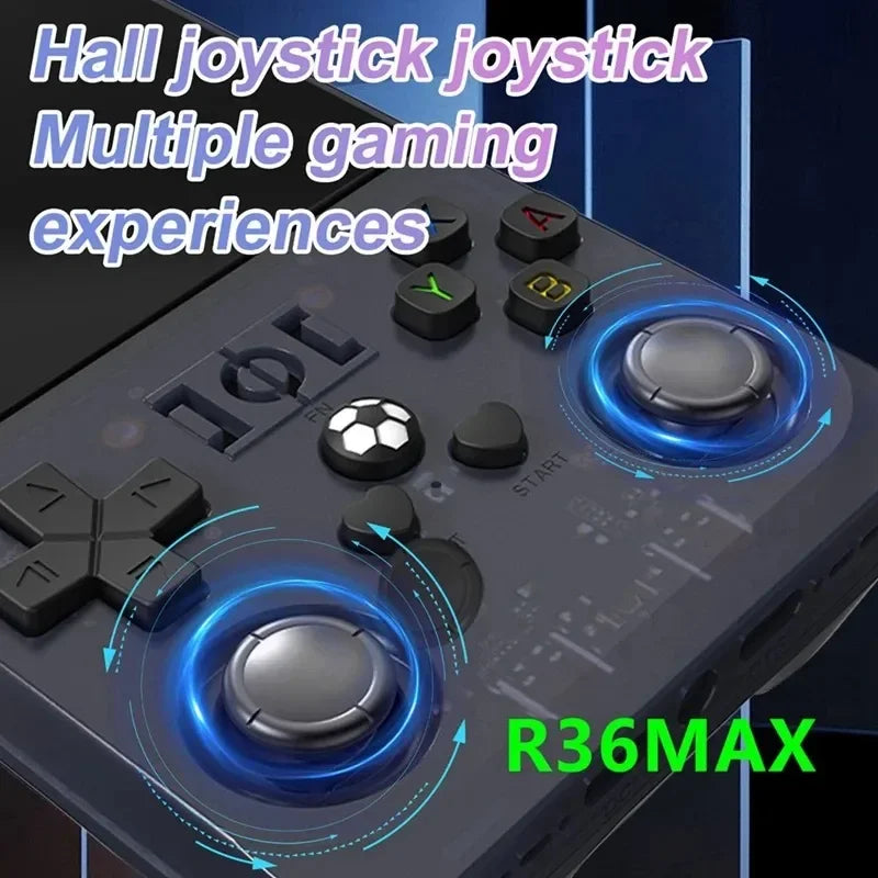 R36 MAX Retro Handheld Game  4.0Inch IPS Screen Console 128GB Portable Pocket Video Player Supports 30+ Emulators
