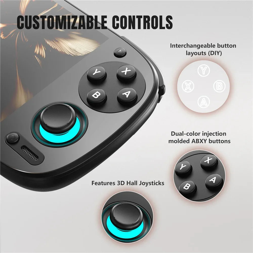 Retroid Pocket 5 Handheld Game Console SD865 5.5 Inch Oled HD Screen Bluetooth 5.1 Android 13 5000mAh Retro Video Game Player