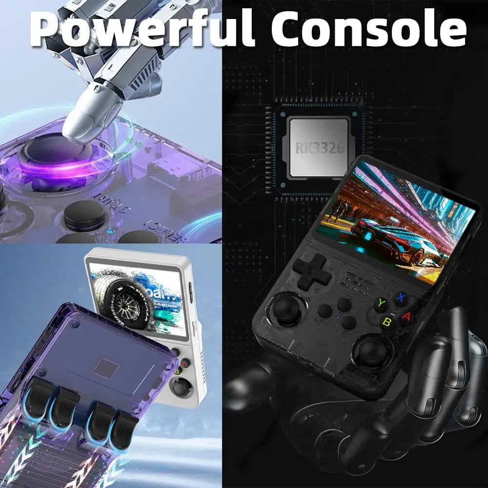 New R36S Game Console, Support HDMI High Definition Output Connection Display, 2.4G Wireless Handle Connection, Double Happy