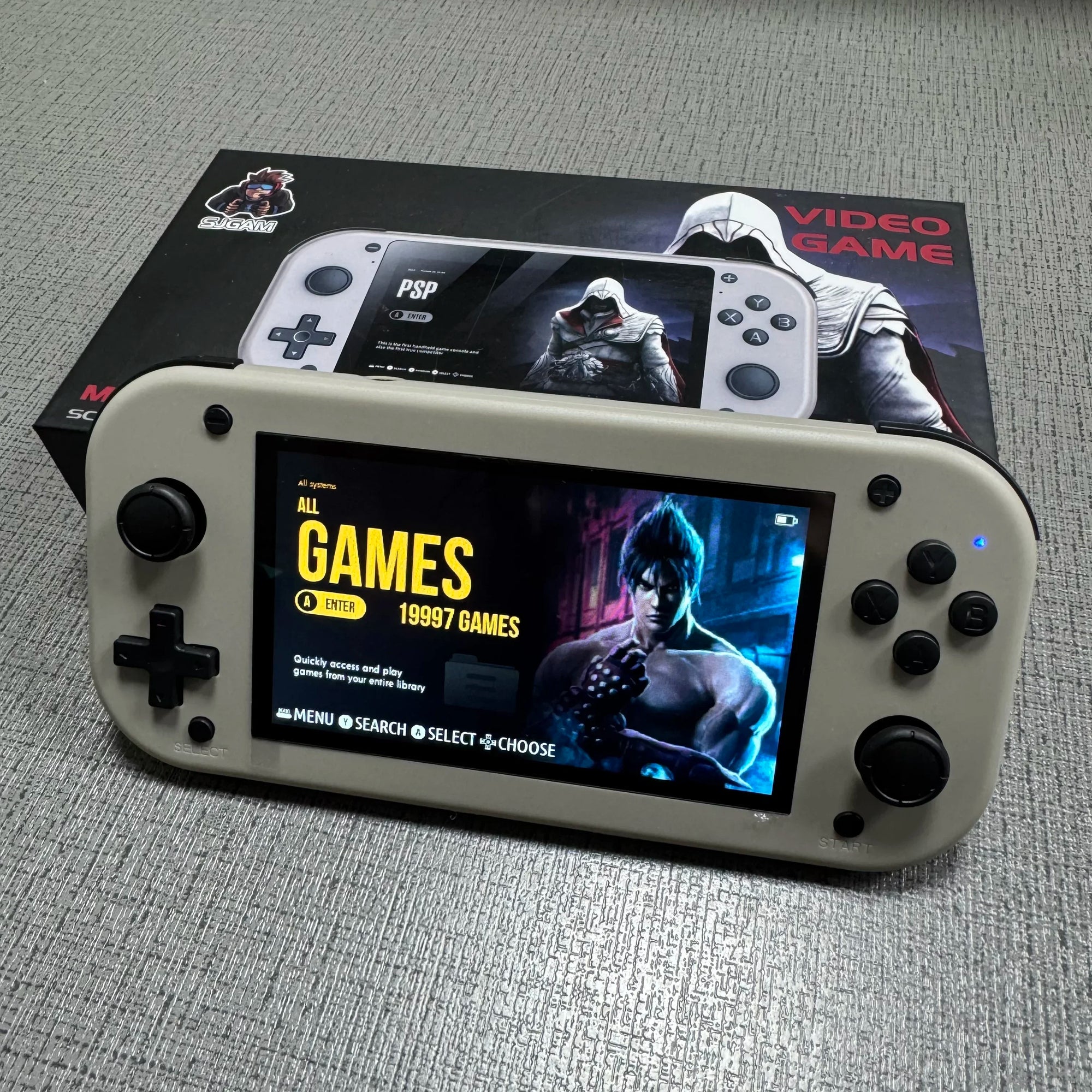 M17 Handheld Video Game Console, Open Source Sistema Linux Pocket Video Player portátil, Retro Gaming Console, 4,3"Tela 64G 128G
