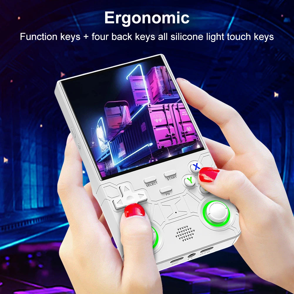 R36 Ultra Retro Handheld Game Console 4.0-inch Open-source Linux System 128/64GB Portable Video Player Handheld Game Console