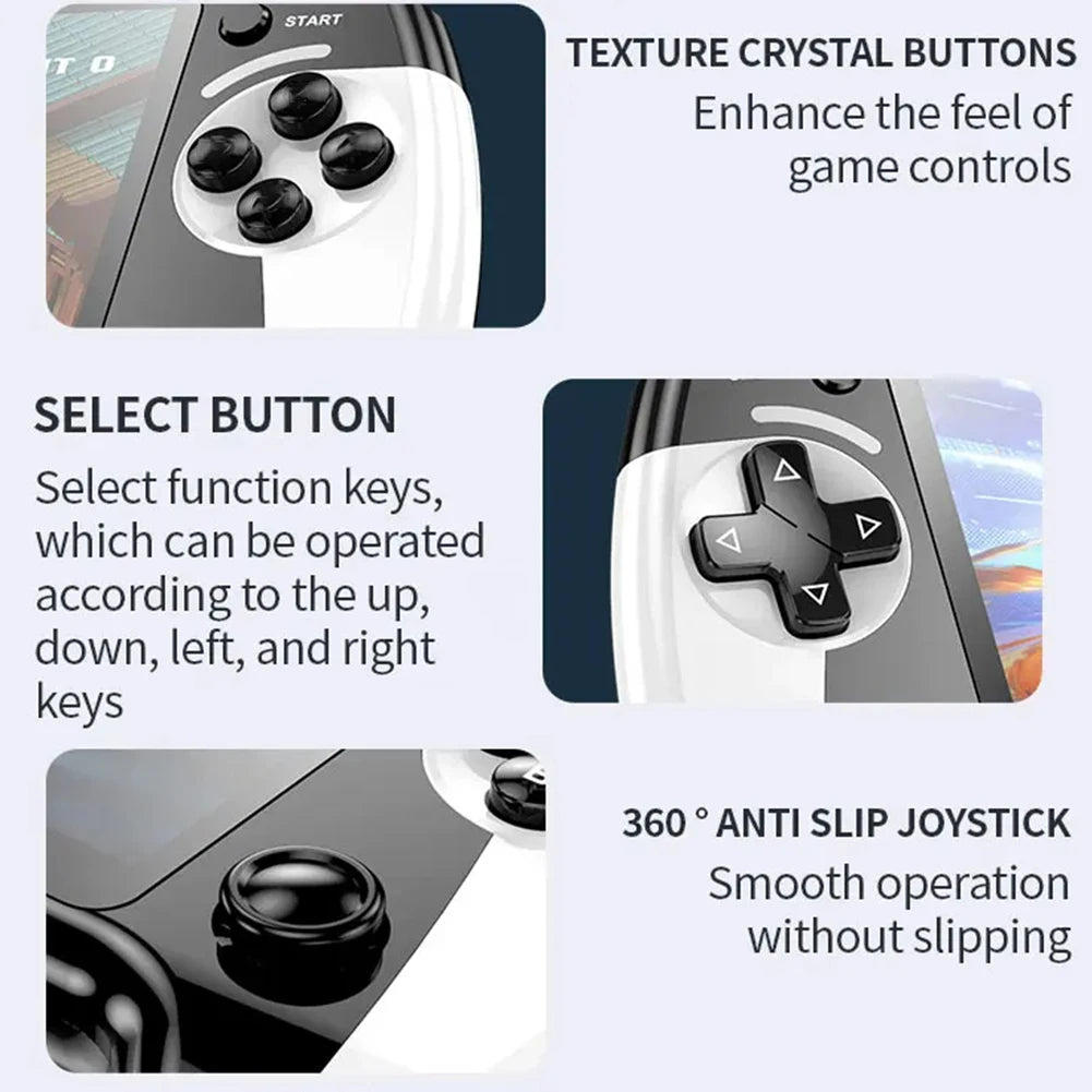 X9 Retro Handheld Video Game Console 1500mAh 5.5-inch IPS Screen Mini Portable Handheld Video Player 1GB-128GB Type-C