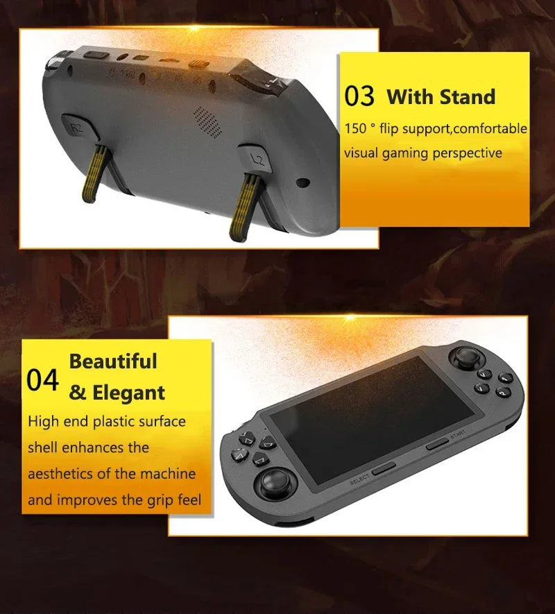SF3000 Portable Handheld Game Player 4.5 Inch IPS Screen Retro Video Game Console Built-in 20000+ Games for PS1/GBA/SFC/MAME