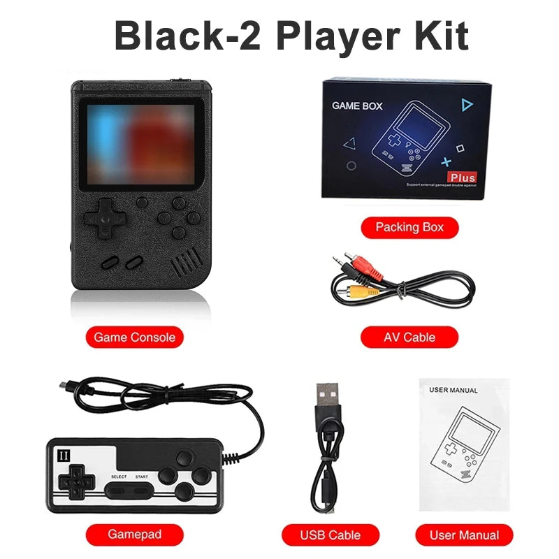 Retro Portable Mini Handheld Video Game Console 8-Bit 3.0 Inch Color LCD Color Game Player Built-in 400 games For Kids Gifts