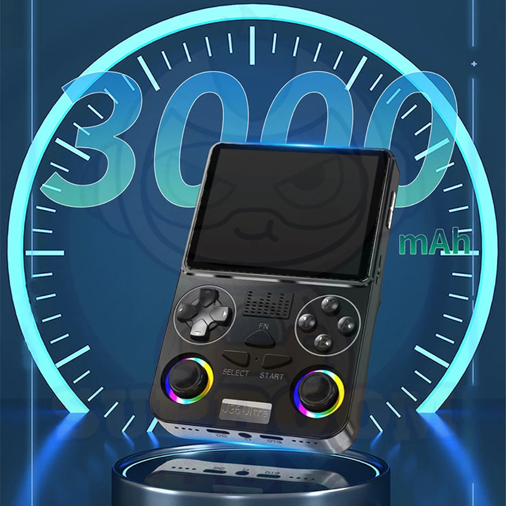 J36 Ultra 128G Retro Handheld Game Console 3.5 Inch Video Portable Game Player 20+ simulator 5G WIFI Global Networking