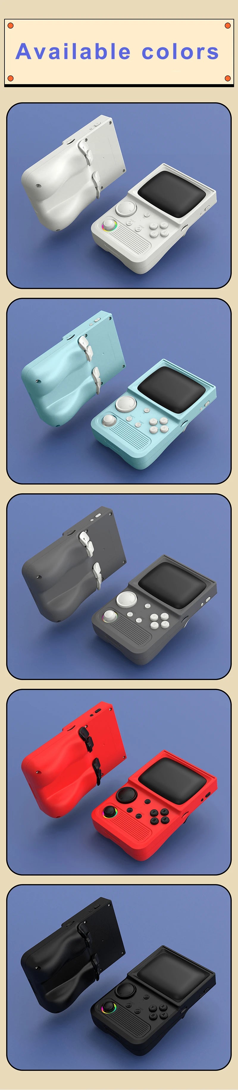R36T Retro Handheld Video Game Console EmuEMEC System 3.5 Inch IPS Screen 2025 New Upgrade Portable Pocket Video Party Player