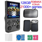 R36 MAX Retro Handheld Game  4.0Inch IPS Screen Console 128GB Portable Pocket Video Player Supports 30+ Emulators