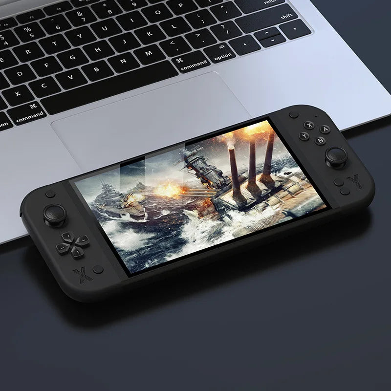 G90 Portable Handheld Game Console 7-inch IPS HD Screen Retro Gaming Arcade for PSP/PS1 64G TV Game Controller For Children Gift