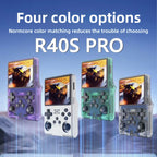 2025 New R40S PRO 256GB Handheld Game Console w/Joystick, 30000+ Retro Games, Linux OS, Transparent Shell, MP4 Player, Kids Gift