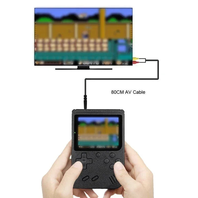 Retro Mini Handheld Video Game Console 8-Bit 3 Inch Color LCD Kids Game Player with Built-in 400 Games Portable Entertainment