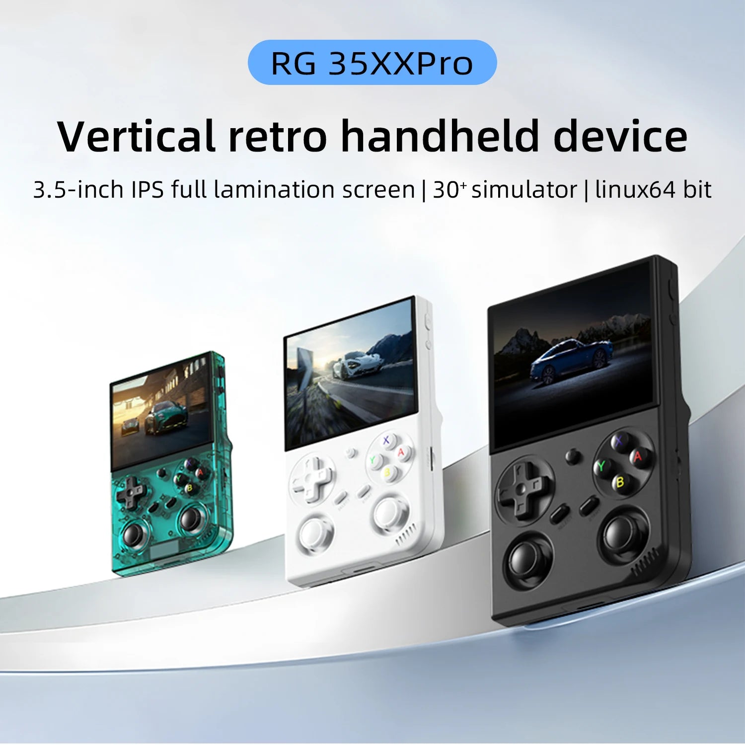 Anbernic RG 35XXPRO 3.5” IPS Screen Video Game Console Linux Built-in 64G Support TV Output Retro Game Player RixelHK Installed