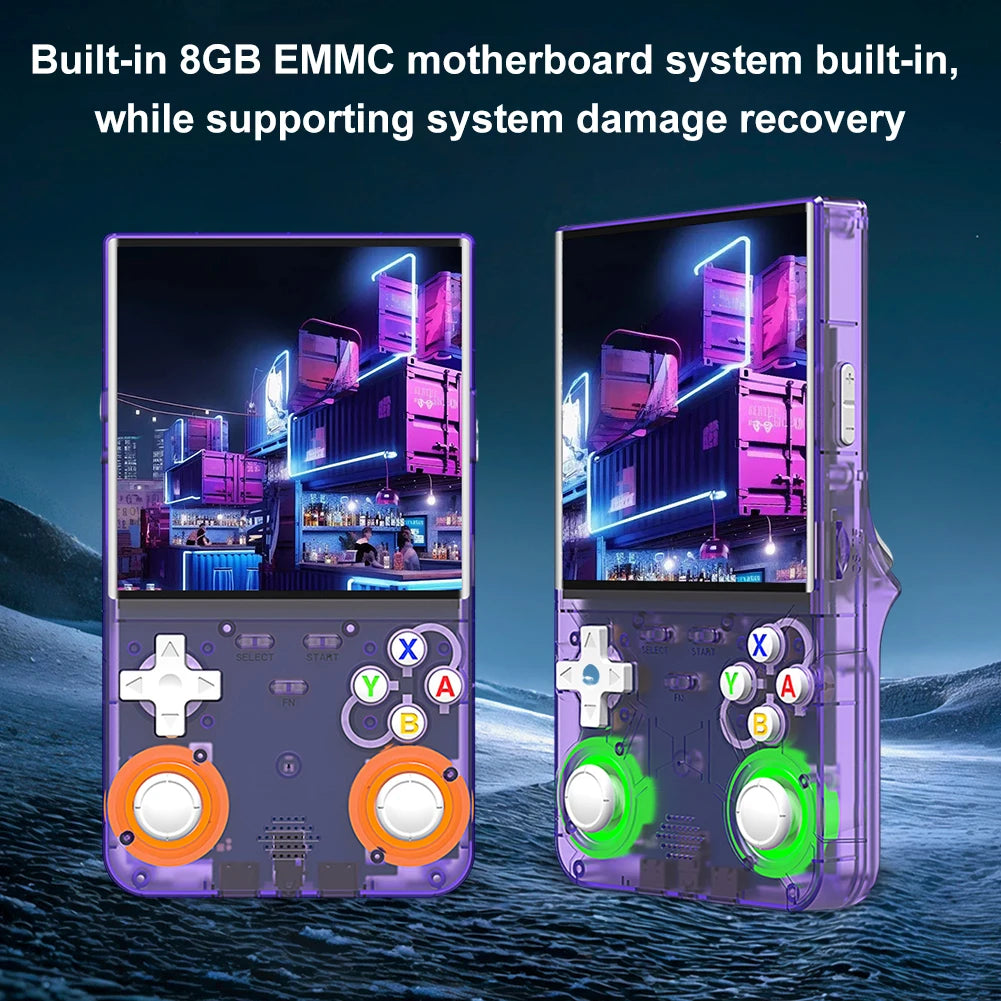 R36 Ultra Retro Handheld Game Console 4.0-inch Open-source Linux System 128/64GB Portable Video Player Handheld Game Console