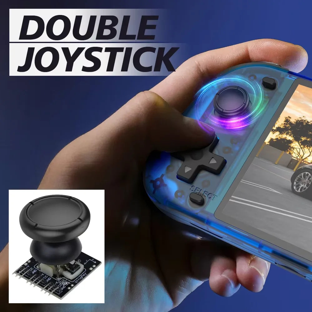 New Upgrade R50S Retro Games Console 128G 5.1inch IPS Screen Two-player 20000+ Classic Games Retroid Pocket Game Consolas