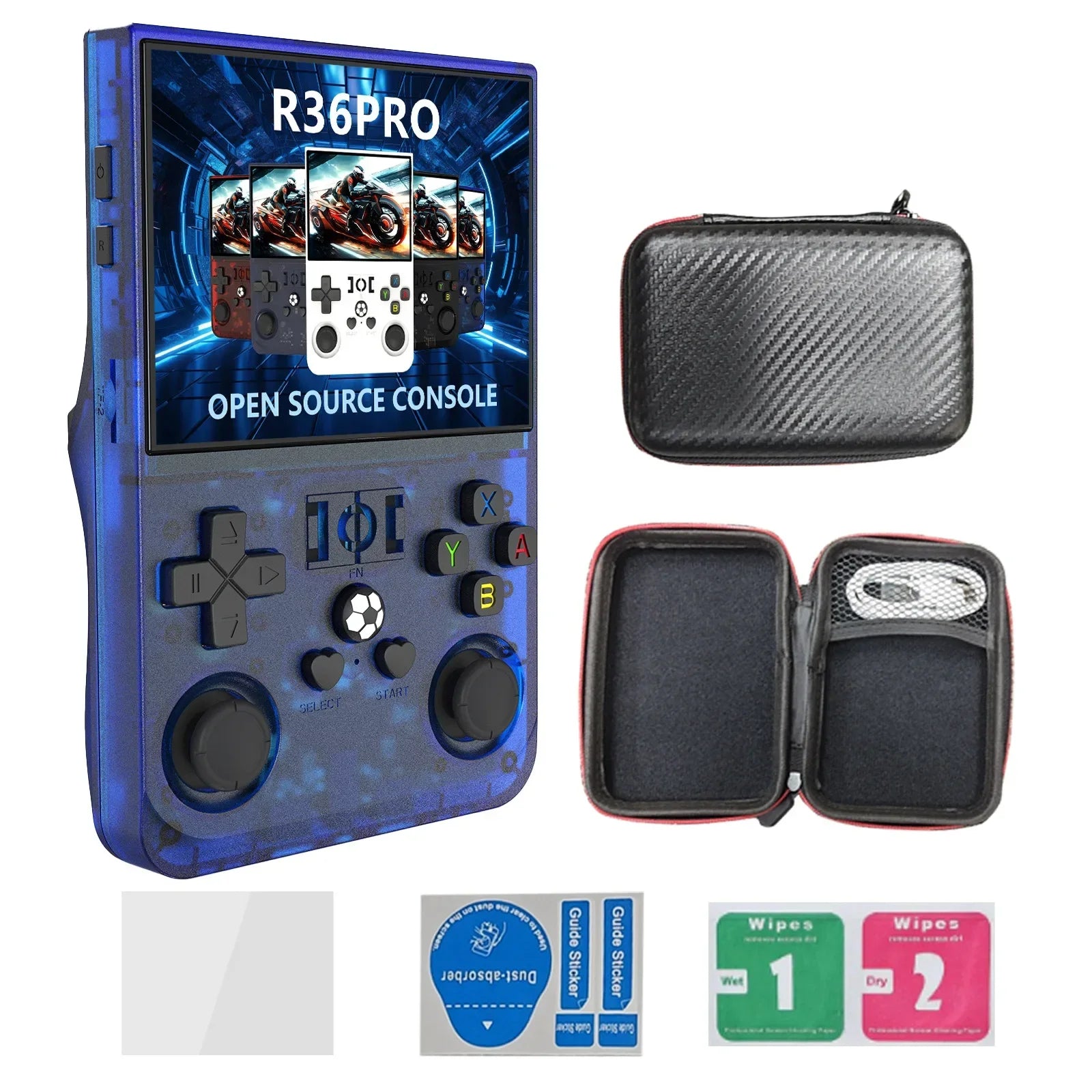 Retro Game R36 Pro – 3.5" HD Display, Open-Source OS, 128GB Preloaded Games, Classic Portable Console