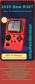 R36T Retro Handheld Video Game Console EmuEMEC System 3.5 Inch IPS Screen 2025 New Upgrade Portable Pocket Video Party Player