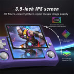 Newest Retro XF35H Handheld Video Game Console Portable 3.5 Inch IPS Screen  Preloaded Games Linux System Pocket Player 128GB