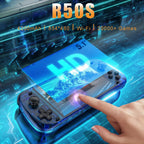 New Upgrade R50S Retro Games Console 128G 5.1inch IPS Screen Two-player 20000+ Classic Games Retroid Pocket Game Consolas