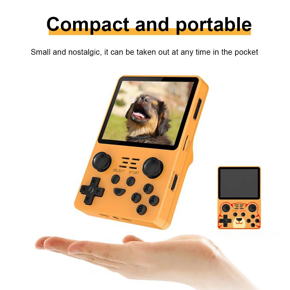 RGB20S Retro Game Console 3.5 Inch IPS Screen Portable Video Game Mini Portable 3500mAh Type-C for MAME/N64/GBA/FC Simulator
