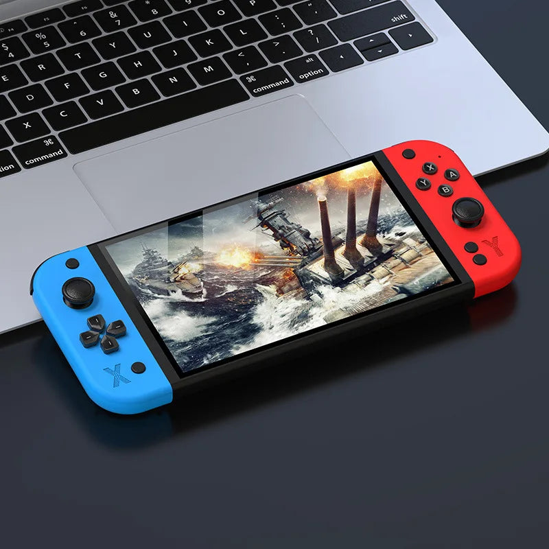 G90 Portable Handheld Game Console 7-inch IPS HD Screen Retro Gaming Arcade for PSP/PS1 64G TV Game Controller For Children Gift