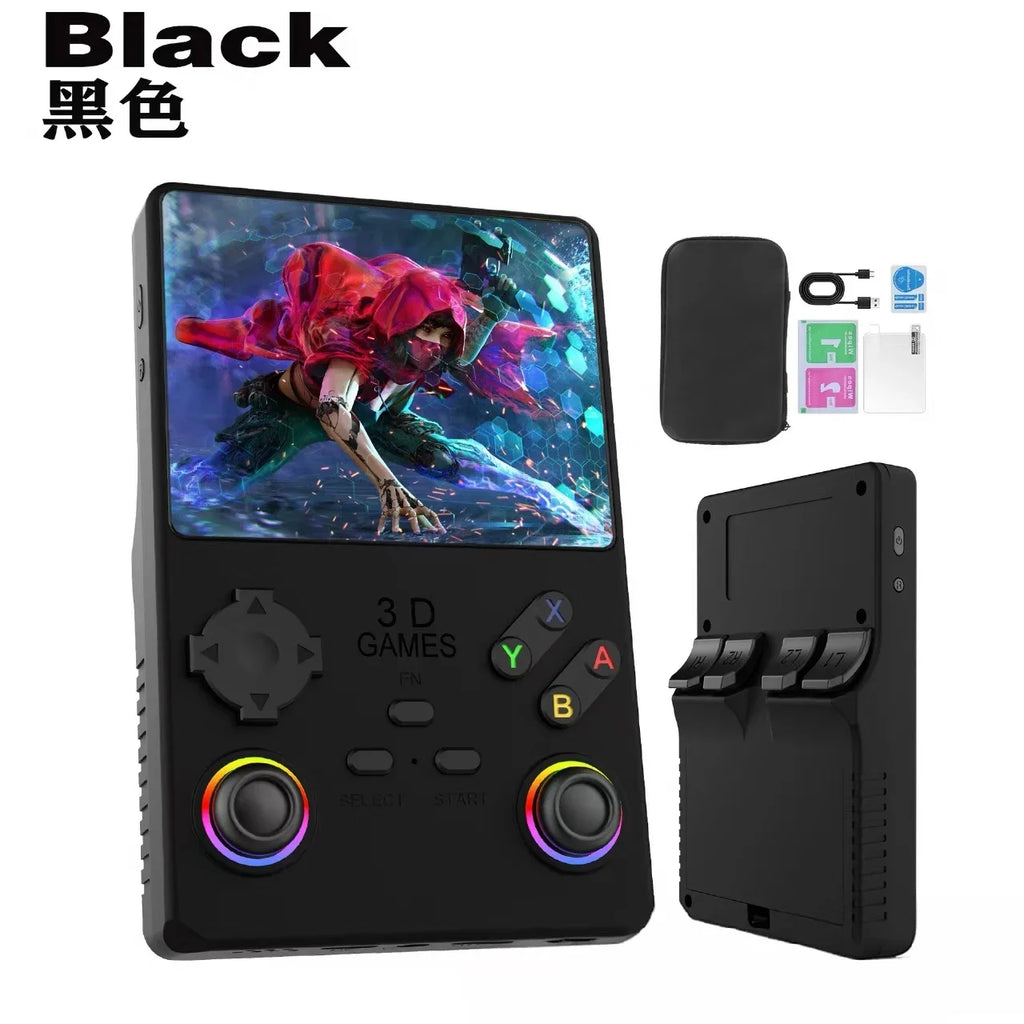 V40 MAX Handheld Game Console 4'' IPS Screen 4000mah Battery Joystick RGB lighting Effect 256GB with more than 40000 games